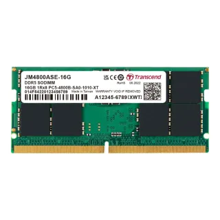 【Transcend 創見】JetRam DDR5 4800 16GB 筆記型記憶體(JM4800ASE-16G)