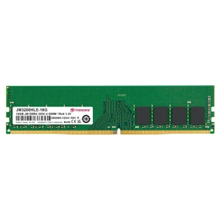 【Transcend 創見】JetRam DDR4 3200  16GB 桌上型記憶體(JM3200HLE-16G)