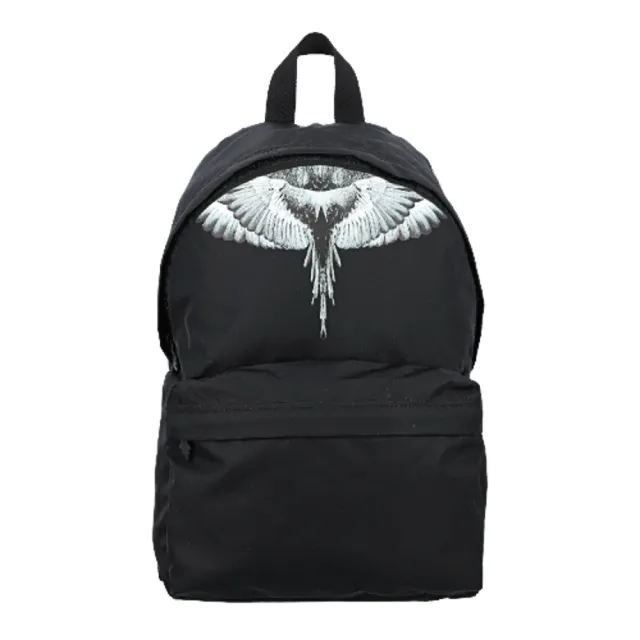 【MARCELO BURLON】羽翼印花 後背包(黑色)