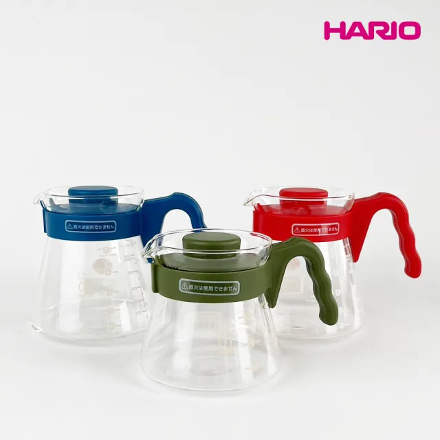 【HARIO】V60好握系列01藍媚茶色咖啡壺450ml(日本製 咖啡壺 手沖 分享壺)