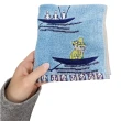 【Marushin 丸真】嚕嚕米 有機棉抗菌方巾 Moomin 划船(生活 雜貨)