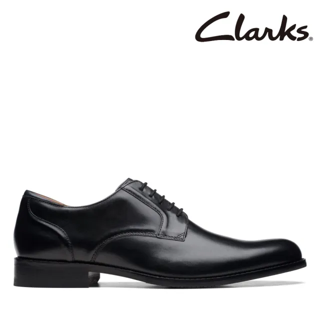 【Clarks】男鞋 Craft Arlo Lace典藏英倫素面紳士鞋 皮鞋(CLM71449D)