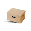 【日創生活】4入組-北歐風附蓋棉麻整理盒14L(收納盒 收納箱 置物箱)