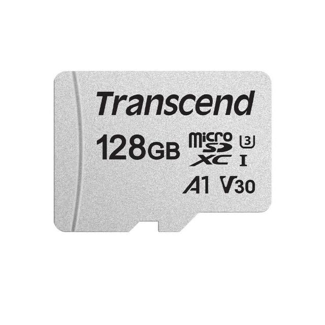 【Transcend 創見】USD300S microSDXC UHS-I U3 V30/A1 128GB 記憶卡(TS128GUSD300S-A附轉卡 包裝隨機出貨)