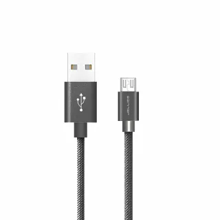 【Jellico】USB to Micro-B 1M 優雅系列黑色充電傳輸線(JEC-GS10-BKM)