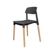 【Incare】現代簡約風可堆疊撞色櫸木餐椅/休閒椅(4色可選/43x45x77cm)