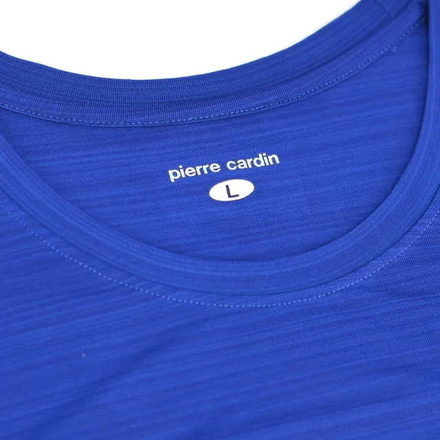 【pierre cardin 皮爾卡登】2件組緞紋運動速乾圓領短袖(吸濕排汗-男內衣)