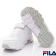 【童鞋520】FILA童鞋-純色氣墊慢跑運動款2色任選(3-J443X-000/111-黑/白-19-24cm)