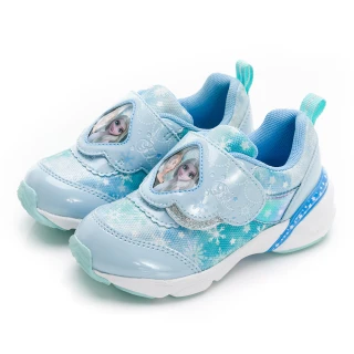 【MOONSTAR 月星】童鞋迪士尼冰雪奇緣休閒鞋(淺藍)