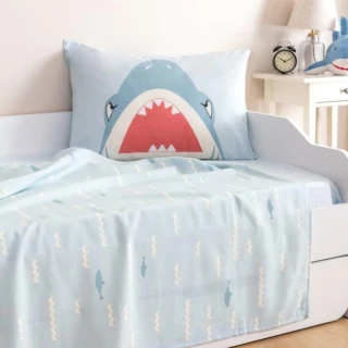【SOLO 歐洲家居】LCW Home 床包組-鯊魚王子(床包 兒童床包  單人床包)