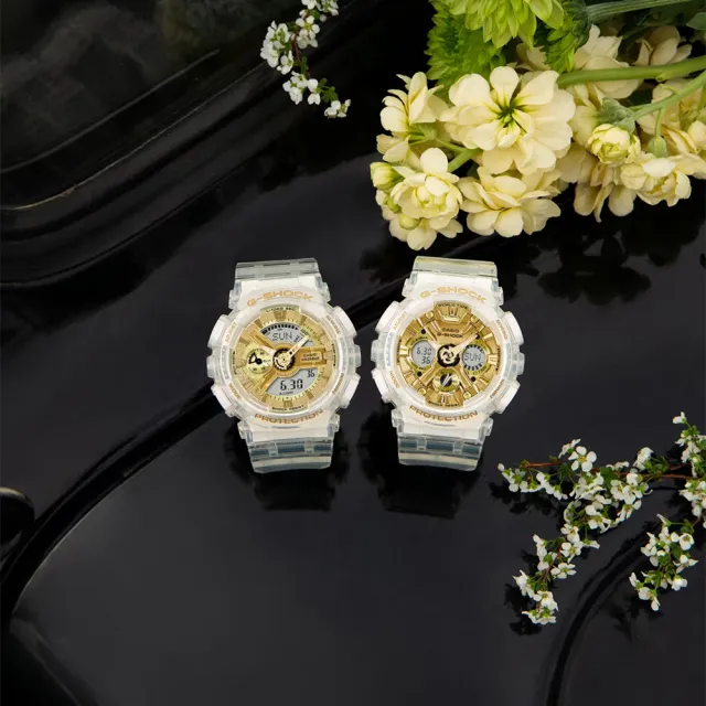 【CASIO 卡西歐】G-SHOCK ITZY Lia配戴款 清透金屬感女錶手錶 畢業禮物(GMA-S110SG-7A)