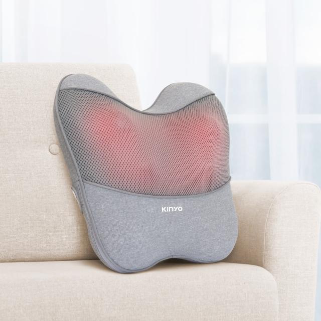 【KINYO】隨時躺電動腰背按摩枕/溫熱按摩枕(/IAM-2704)