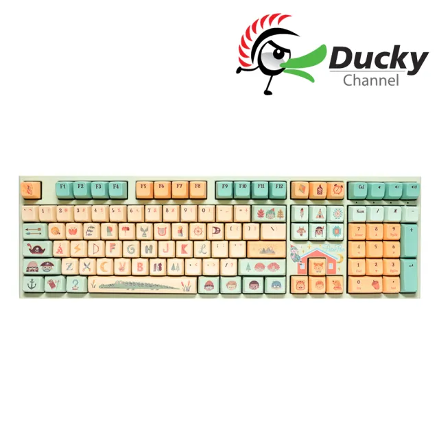【Ducky】One 2 Pro DKON2208S 童趣特別版 小飛俠彼得潘機械式鍵盤(白光/阿米洛鳶尾蘭電容軸)