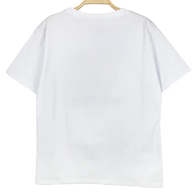 【Hana Mokuba】花木馬日系女裝水鑽串珠相片印花T恤(T恤)
