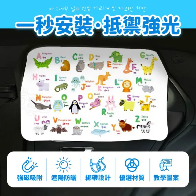 【Finger Pop 指選好物】汽車磁吸遮陽簾(汽車窗簾/車用窗簾/車用遮陽簾/吸光布/防曬)