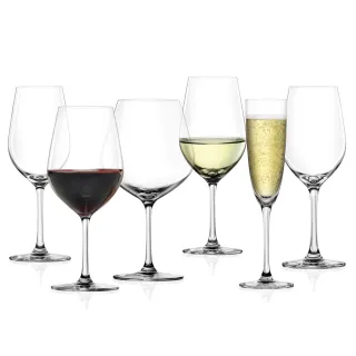 【LUCARIS】頂級無鉛水晶酒杯 6入組/6款任選 Tokyo collection(紅酒杯/白酒杯/氣泡酒杯/香檳杯)