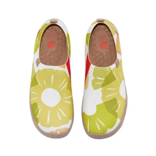 【uin】西班牙原創設計 女鞋 菠蘿片彩繪休閒鞋W1010577(彩繪)