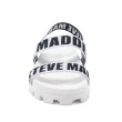 【STEVE MADDEN】SWAGGY-SM 彈性寬帶休閒平底涼鞋(白色)