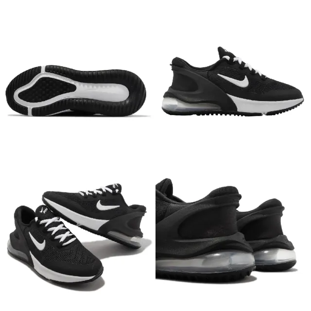 【NIKE 耐吉】休閒鞋 Air Max 270 GO GS 女鞋 大童鞋 黑 白 後踩式鞋跟設計 氣墊 運動鞋(DV1968-002)