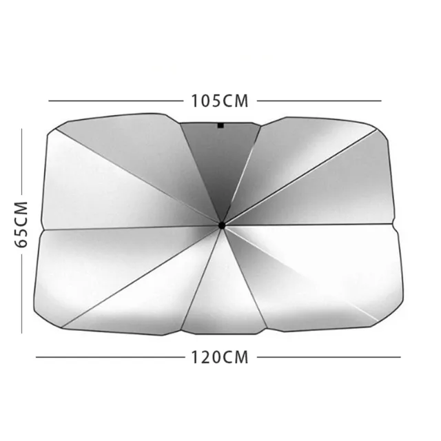 【TENGYUE】汽車鈦銀布隔熱遮陽傘(汽車遮陽傘 前擋遮陽傘)