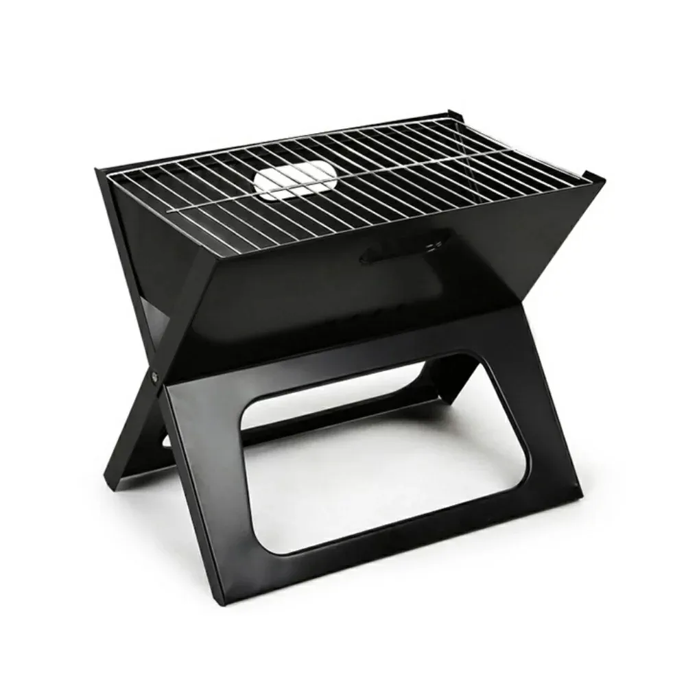 【May shop】】簡便可折疊燒烤爐 X型折疊燒烤架輕便烤肉爐(摺疊收納)