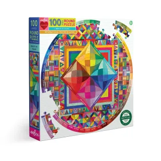 【eeBoo】Beauty of Color 100 Piece Round Puzzle(100片圓拼圖  色彩之美)