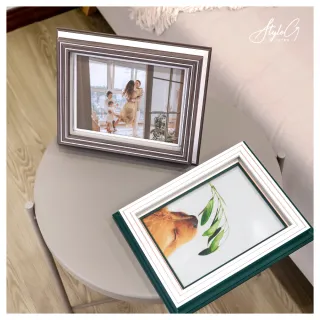 【Style_G 時代家居】新古典浮雕式立體積木雙層8X10相框-多款任選(相框桌立相框組合相框)