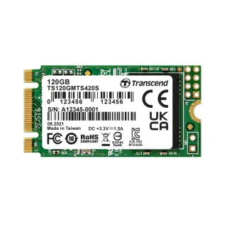 【Transcend 創見】MTS420S 120GB M.2 2242 SATA Ⅲ SSD固態硬碟(TS120GMTS420S 新舊包裝隨機出貨)