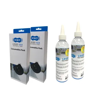 【HOBOT 玻妞】雷姬掃拖地機器人專用耗材盒+清潔劑組(適用6系列)