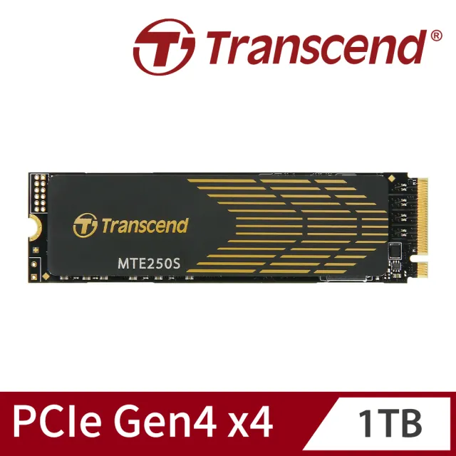 Transcend 創見】MTE250S 1TB M.2 2280 PCIe Gen4x4 SSD固態硬碟支援