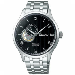 【SEIKO 精工】PRESAGE經典簡約開芯機械腕錶 4R39-00W0D/SSA377J1(SK034)