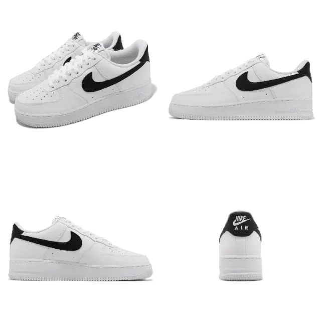 【NIKE 耐吉】休閒鞋 Air Force 1 07 男鞋 女鞋 白 黑勾 AF1 經典 皮革 小白鞋(CT2302-100)