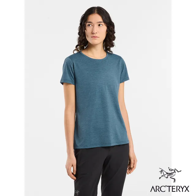 【Arcteryx 始祖鳥官方直營】女 Taema 快乾短袖圓領衫(寧靜雜綠)