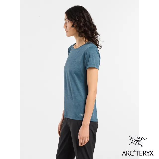【Arcteryx 始祖鳥官方直營】女 Taema 快乾短袖圓領衫(寧靜雜綠)