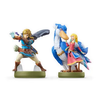 【Nintendo 任天堂】Switch amiibo 公仔 林克+薩爾達&洛夫特飛鳥(薩爾達傳說 王國之淚)