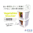 【GOOD LIFE 品好生活】日本製 深型前開窗蔬果&小物收納籃（白色）(日本直送 均一價)