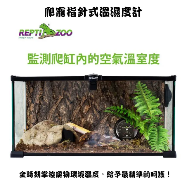 【REPTIZOO 瑞普】爬寵高精度類比溫濕度計(兩棲爬蟲、爬蟲用品、陸龜用品、鸚鵡用品)