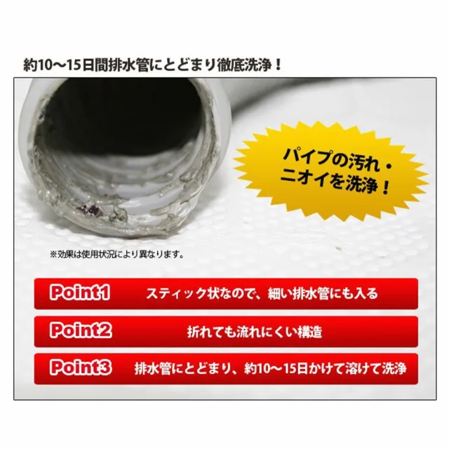 【Aimedia 艾美迪雅】排水管洗淨條10錠