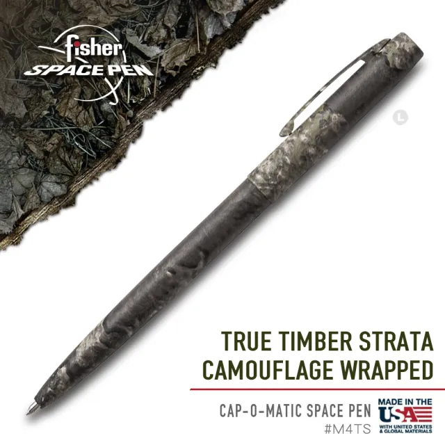 【fisher】TRUE TIMBER 迷彩按壓式太空筆(#M4TS)