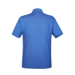 【PLAYBOY GOLF】男款側腰剪接LOGO立領短袖POLO衫-藍(吸濕排汗/抗UV/高爾夫球衫/AA22121-57)