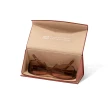 【Premium Authentic】PA．折疊收納皮革眼鏡盒-紅黑系列任選-附彩盒(PA 真皮 眼鏡盒 摺疊收納 質感小物)