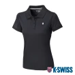【K-SWISS】涼感排汗POLO衫 Active Solid Polo-女-黑(198243-008)