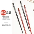 【御箸】日式和風波浪紋尖頭筷子組-2雙入(家用 餐具 筷子套組 木筷 環保筷)