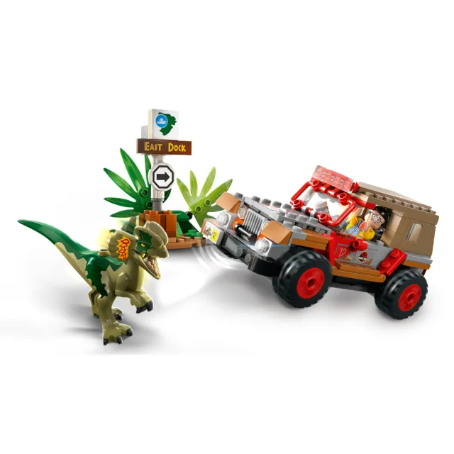 【LEGO 樂高】侏儸紀世界系列 76958 Dilophosaurus Ambush(恐龍 玩具積木 禮物)
