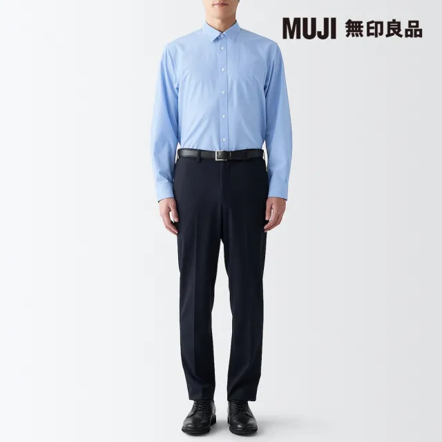 【MUJI 無印良品】男有機棉不易起皺長袖襯衫(共4色)