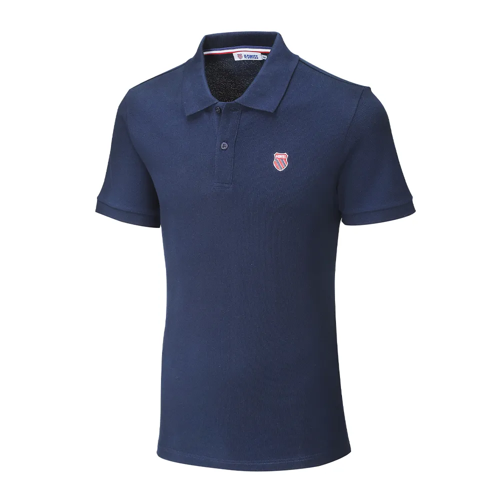 【K-SWISS】短袖Polo衫 Classic Polo-男-藍(108492-426)