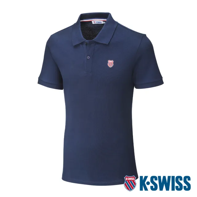 【K-SWISS】短袖Polo衫 Classic Polo-男-藍(108492-426)