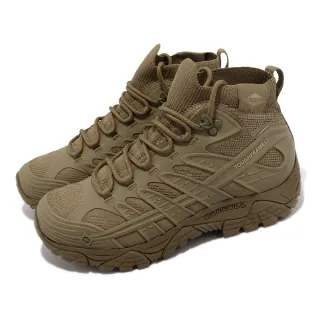 【MERRELL】戰術鞋 Moab Velocity Tactical Mid WP 男鞋 棕 防水 襪套 戶外鞋(ML099423)