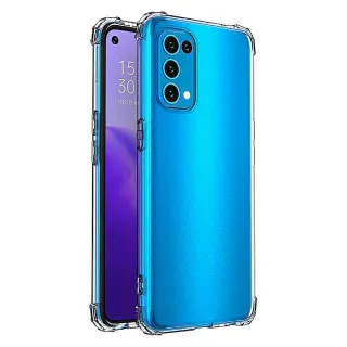 【YADI】OPPO Reno5 5G 美國軍方米爾標準測試認證軍規手機空壓殼(四角空壓氣囊防摔/透明TPU)