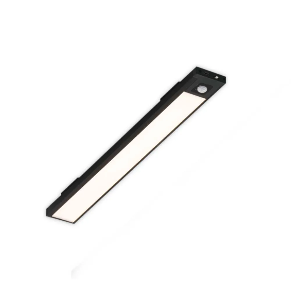 【必登堡】御典磁吸感應燈 低調黑 39cm B565432A(櫥櫃燈/走廊燈照明燈/LED/磁吸/三色溫)